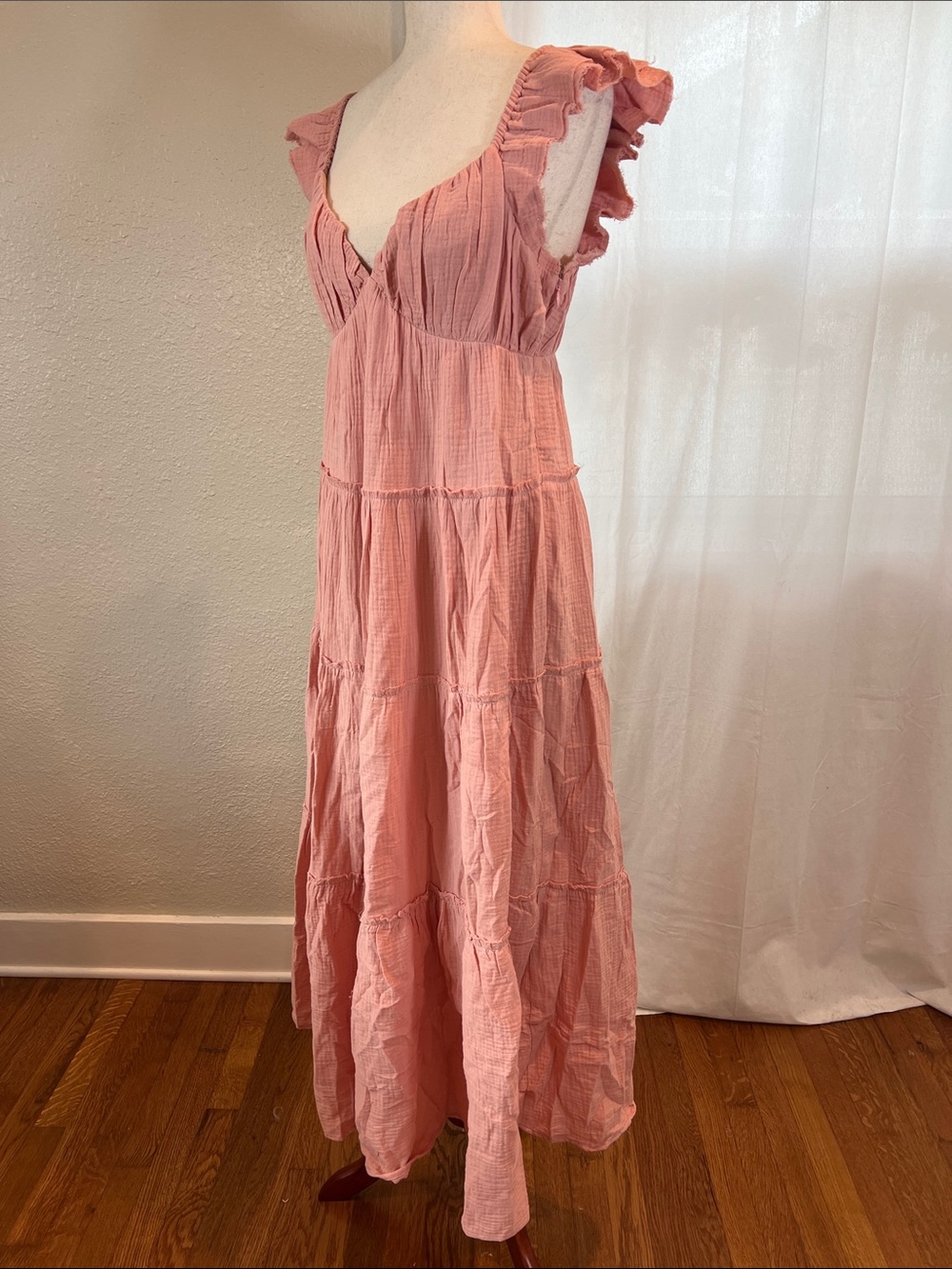 Free the Roses Dusty Rose Tiered Maxi Dress - Picture 2 of 11